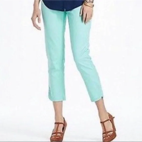 Anthropologie Teal Ankle Pants - Picture 2 of 12